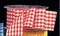 The Ribbon People Red and White Gingham Cut Edge Ribbon 0.5" x 198 Yards